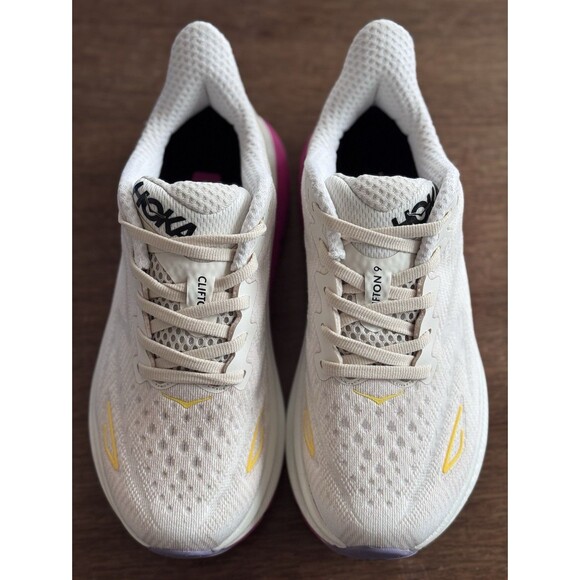 Women’s Size 5 HOKA Clifton 9 Eggnog Blanc De Blanc 1127896-EBDB Running NIB main image 8